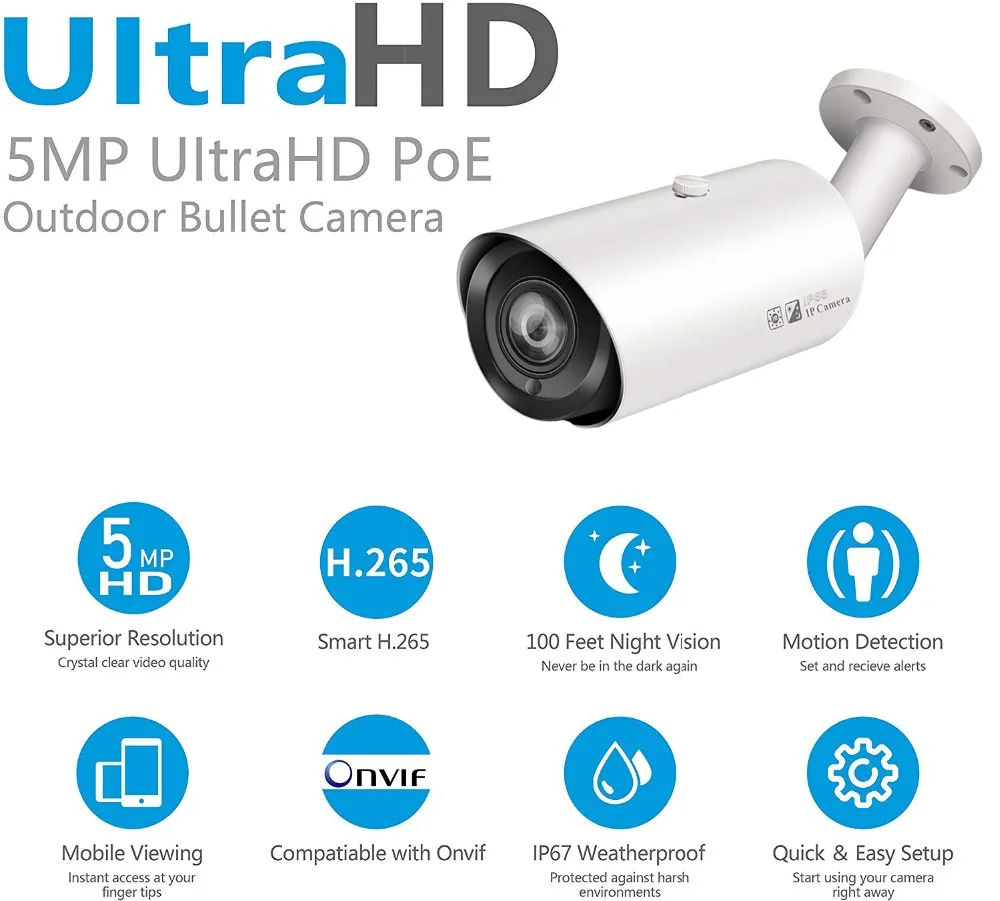 HIK совместимая PoE ip-камера 5MP 4X оптика зум наружная Водонепроницаемая инфракрасная камера ночного видения видеонаблюдения