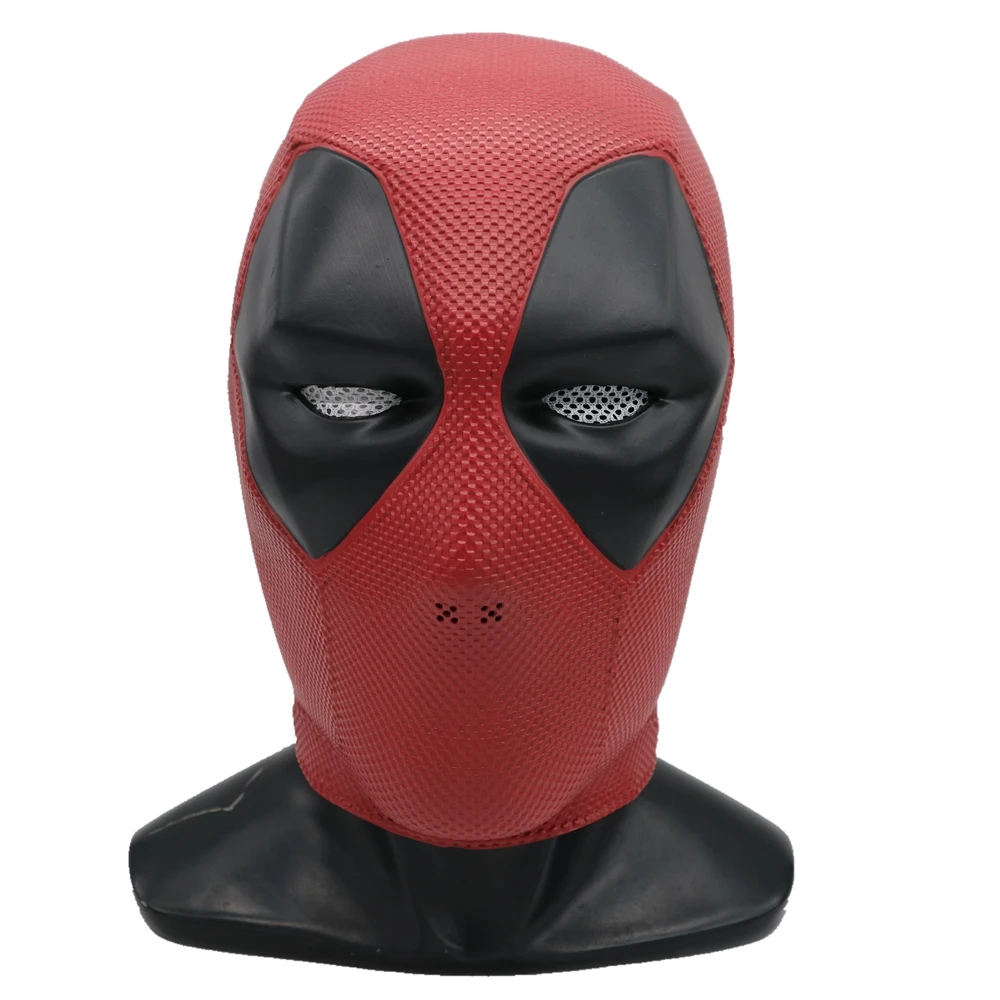 Deadpool PVC Mask Дэдпул Маска Дэдпул Уэйд Уинстон Вилсон шлем маски для Косплей латексная маска для взрослых Хэллоуин вечерние карнавальные полный костюм реквизит - Цвет: Deadpool PVC Mask