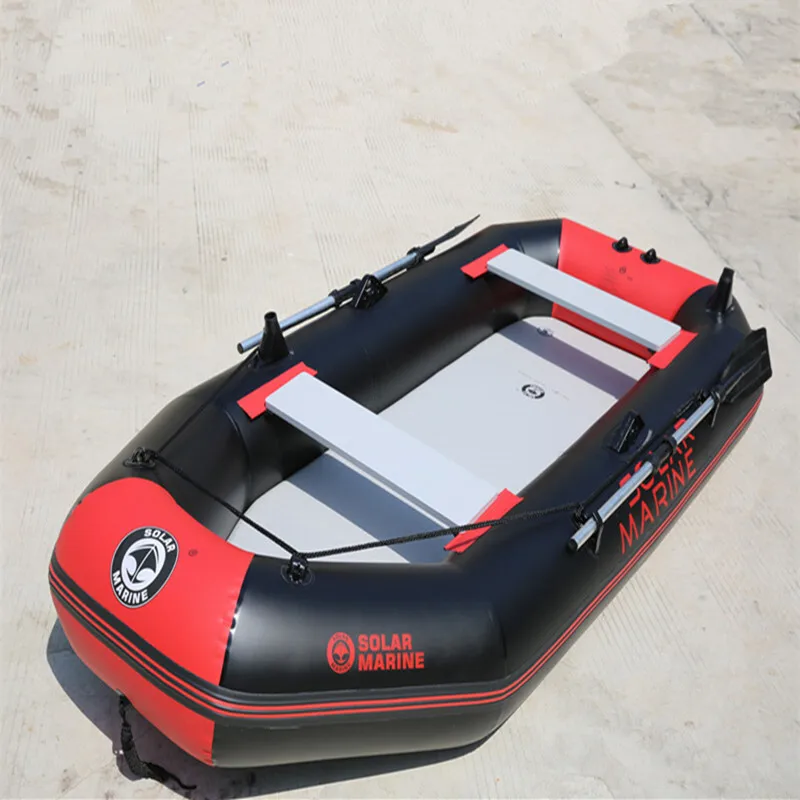 Solar Marine 4 Person Inflatable Kayak PVC Fishing Boat Portable and  Wear-resistant Canoe with Air Mat Floor Factory Outlets - AliExpress
