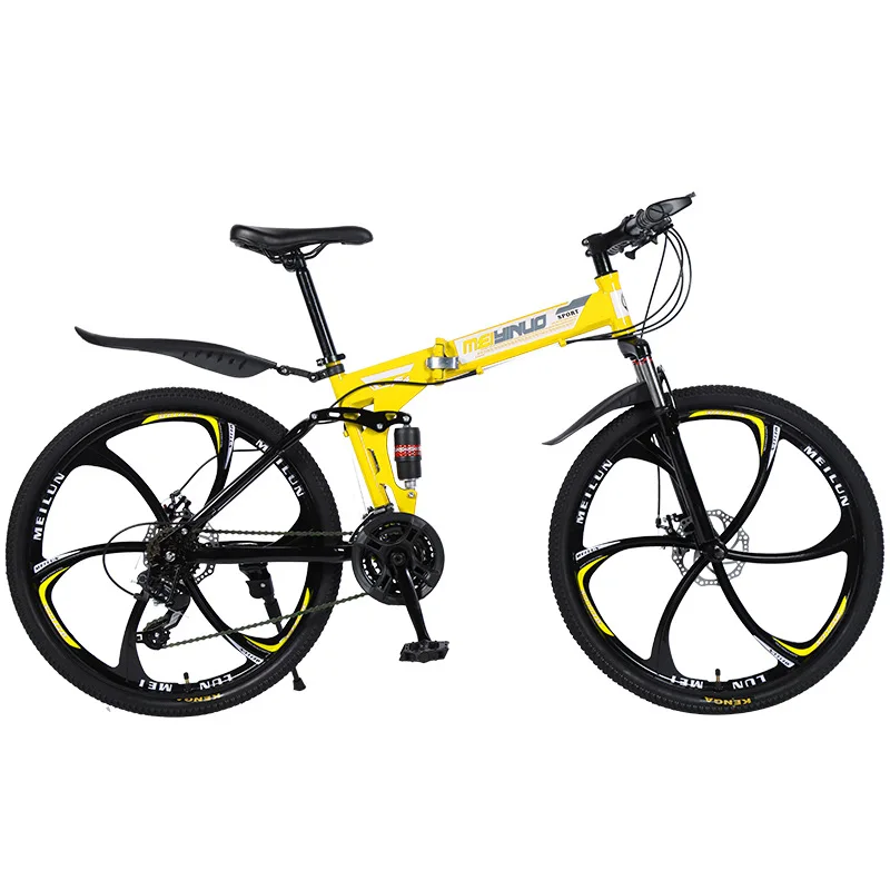 Mountain Bike Folding Foldable Mountain Bicycle 26 inch adult bike 21 24 27 Speed Student bike Bicycle