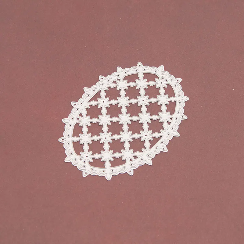 

Oval Grillwork Metal Cutting Dies Scrapbooking Craft Mold Cut Die Stencil Handmade Paper Card Make Template Embossing 2021 NEW