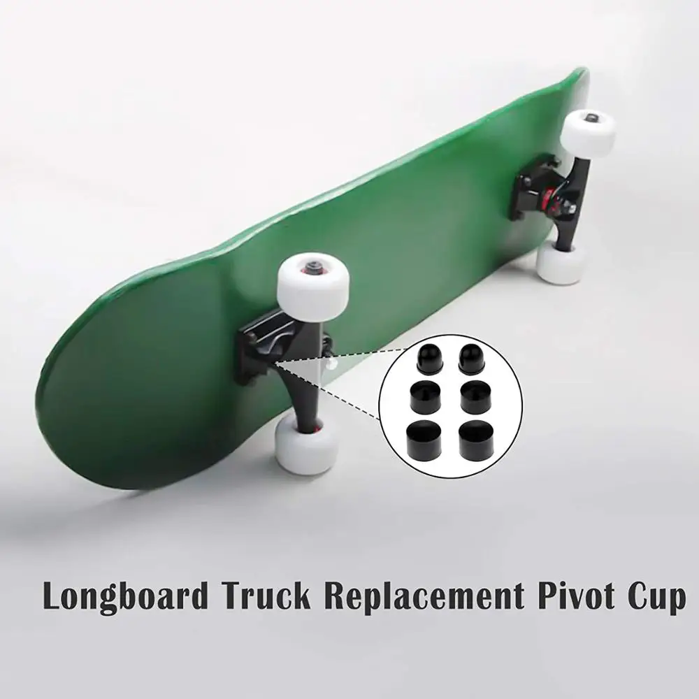 24pcs Skateboard Skateboard Longboard Truck Replacement Pivot Cups Hardware Outdoor Skateboarding Longboard Parts Rebuild Set