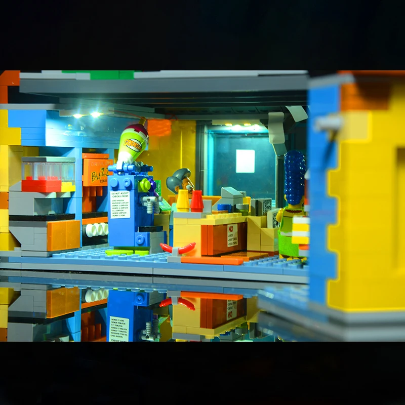 16004 Creator Cartoon Kwik-E-Mart House 2232 шт. 71016 модель уличного вида строительные Конструкторы кирпичи развивающие игрушки
