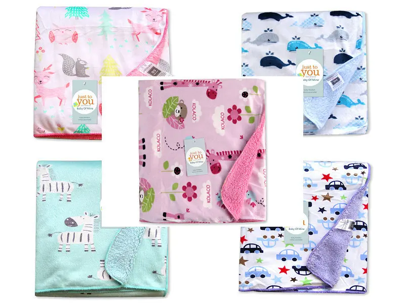 

Double Layer Blanket Kindergarten Winter Blanket Double Layer Thick cheng ren tan TV Blanket Short Plush + Berber Fleece