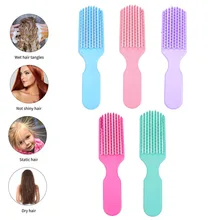 Pente de massagem de couro cabeludo feminino detangle escova de cabelo cuidados de saúde pente para ondulado encaracolado ferramenta de estilo de cabelo