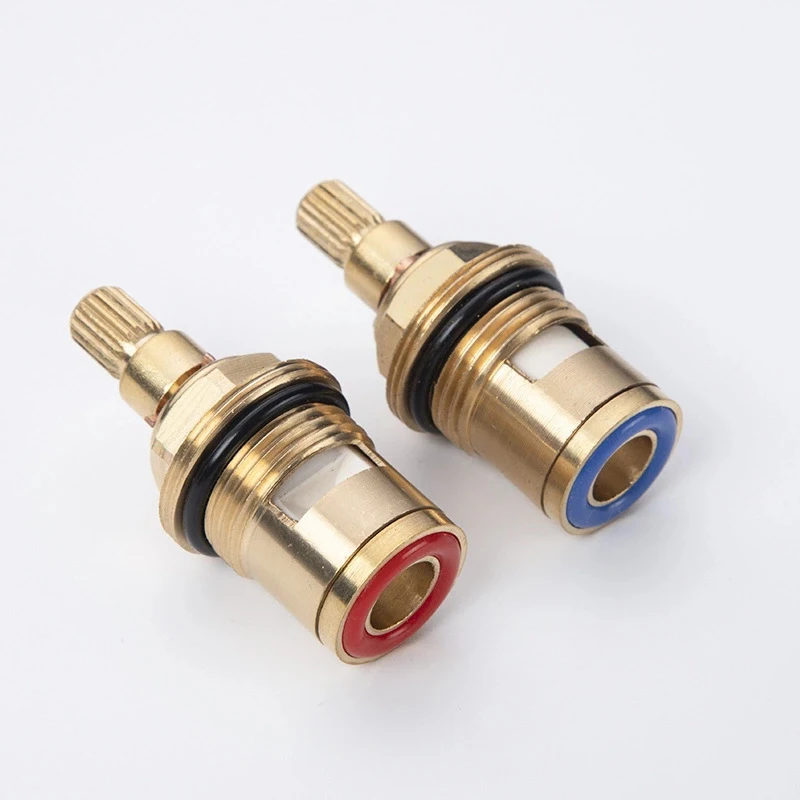 

20 teeth 1/2 Ceramic Thermostatic Valve Faucet Cartridge Mixer Valve Adjust Water Temperature Brass Kitchen Accessories Stable