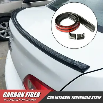 

Universal 150cm 3D Carbon Fiber Trunk Spoiler Roof Lip Body Kit Trim Wing Tail