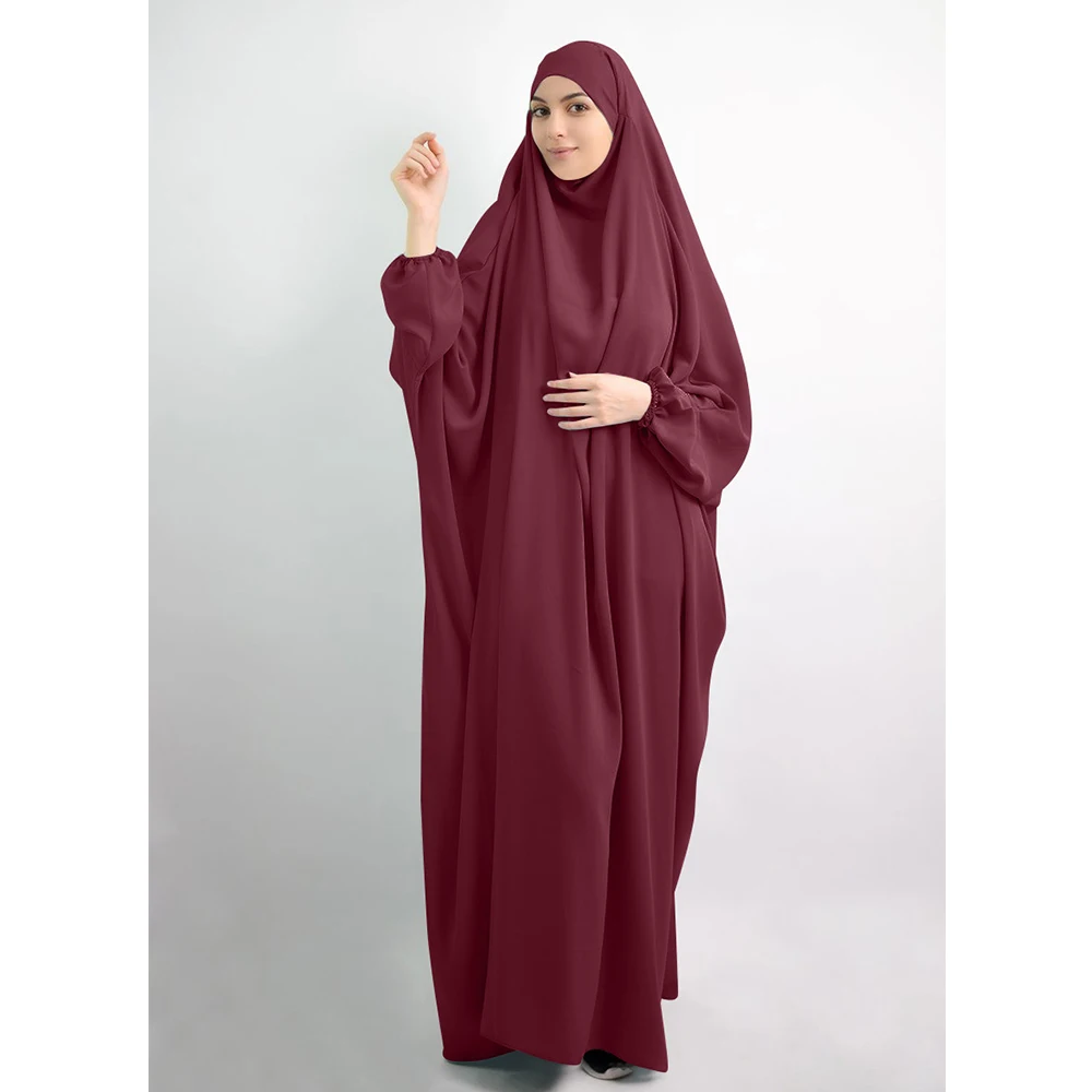 Musulman Arabe Femmes Prière Hijab Long Foulard Jilbab Islamique Grand Overhead Dresses 