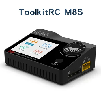

ToolkitRC M8S 18A 400W Color Screen Balance Charger Discharger for 1-8S Lipo LiHV Life Lion NiMh Pb Battery