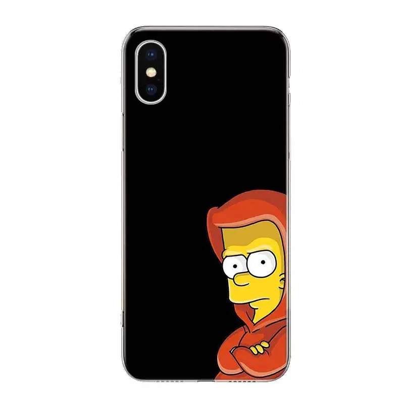 The Simpsons Желтый чехол для телефона для iPhone 11 Pro 7 6X8 6S Plus XS MAX+ XR 5S SE 10 Ten Art TPU Coque Capa Shell
