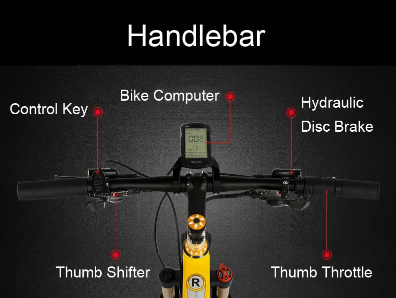 2 Wheels Electric Scooter Adults Two Wheel Electric Bicycles 26 Inch 27 Speed 48V 400W Folding Electric Bicycle
