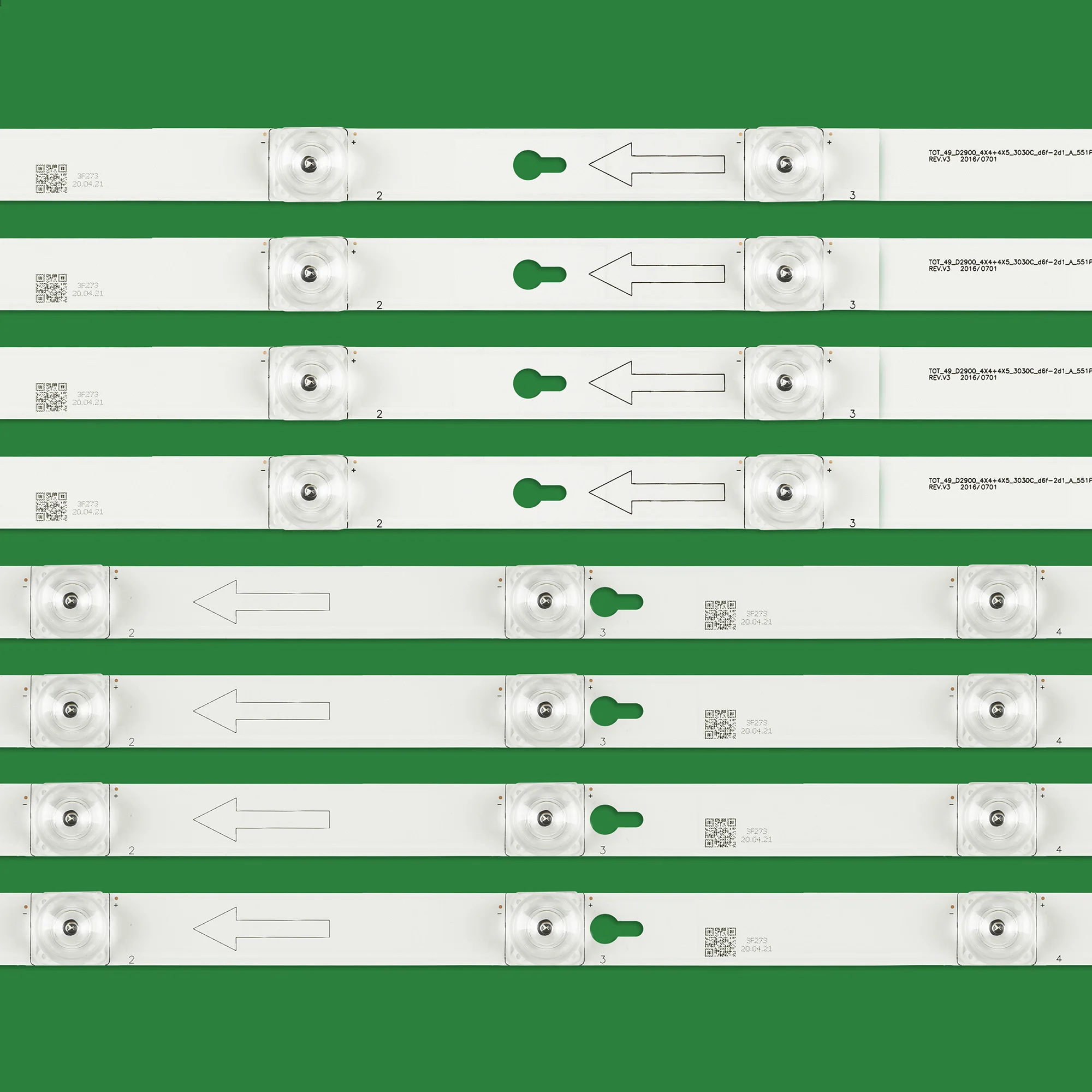 8PCS TCL 49 TV L49P1A-F 2D02900 2D02899 LVF490CSOT D49A620U LB4905-YH06 TOT_49_D2900_4X4 + 4X5_3030C 4C-LB4904-HR04J