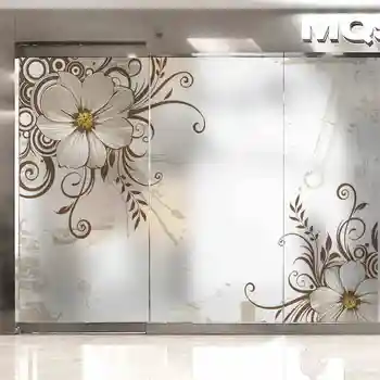 

Custom frosted glass film decorative window sticker butterfly transparent glass window shading window paper