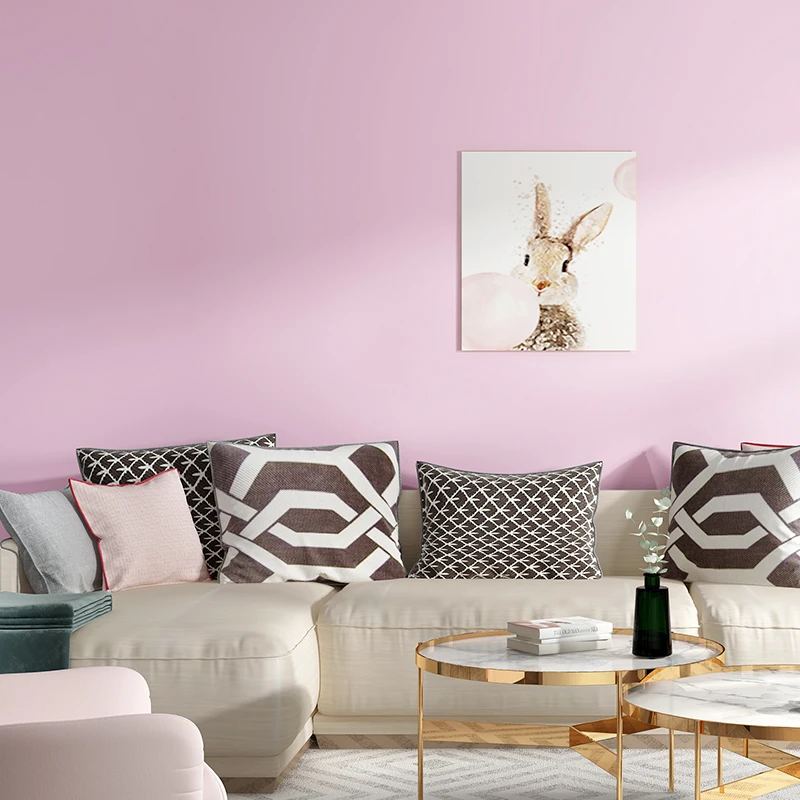 Lavender wallpaper light purple pure color romantic purple bedroom living  room children's room princess girl non woven wallpaper|Giấy dán tường| -  AliExpress