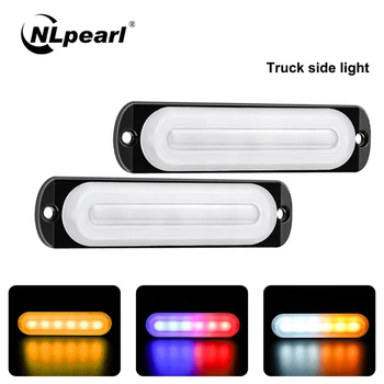 

Nlpearl 2x Car Light Assembly 4/6SMD Truck Side Light 24V Led Lights Truck Strobe Warning Lights Led Rear Lights For Trailer