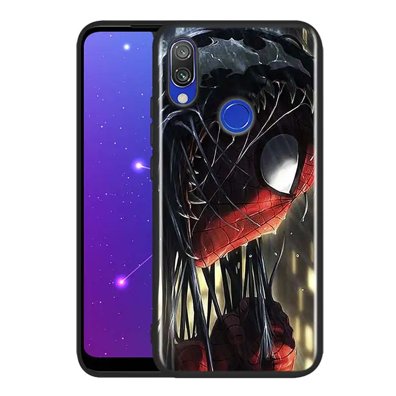 Spiderman And Venom Silicone Cover For Xiaomi Redmi 10 9T 9 9C 9A 9AT 9i 8 8A 7 6 Pro 7A 6A 5 5A 4X S2 Plus Phone Case cell phone pouch with strap