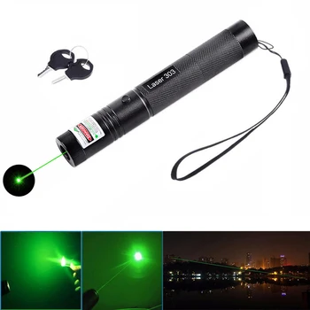 

303 532nm pencil high power green laser indicator flashlight external flashlight professional travel indicator shotgun laser