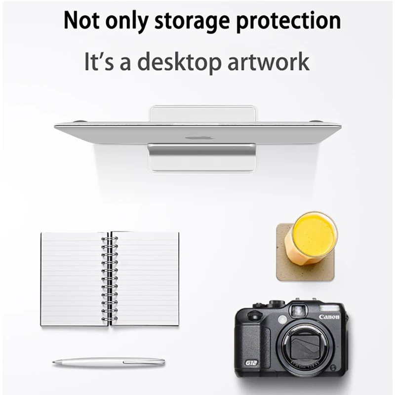 Suporte para Macbook Suporte de Alumínio com Tamanho Ajustável para Notebook Vertical Portátil 15 16 Desktop Doca Suporte ar Pro 13 - Imagem 6