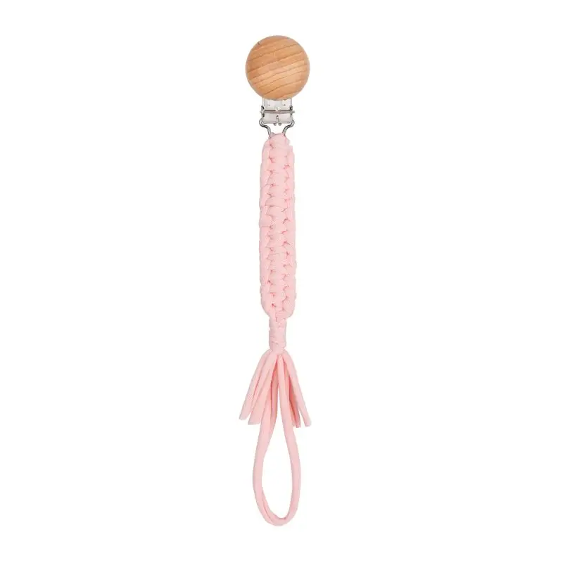 Braided Cotton Rope Nipple Holder Baby Pacifier Clips Chain Infant Soother Chain