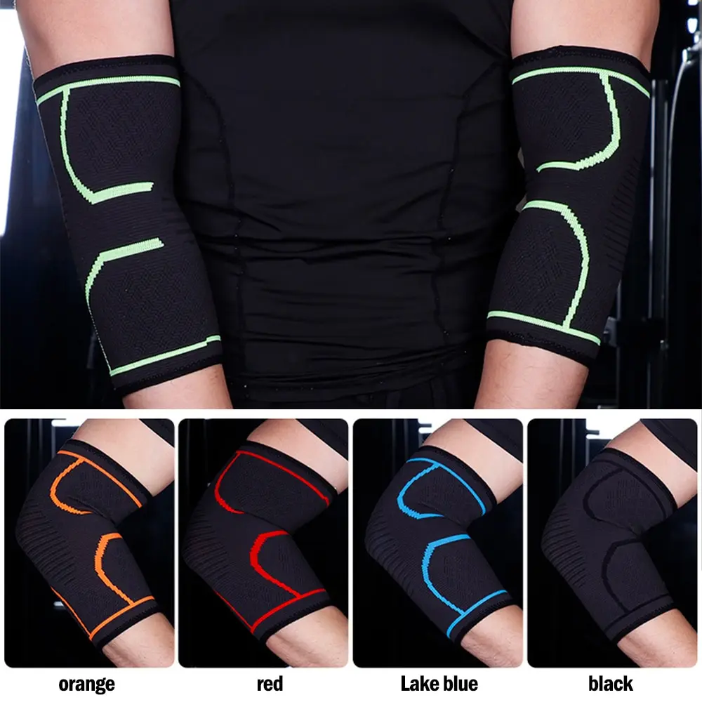 1PCS Elbow Support Elastic Gym Sport Elbow Protective Pad Absorb Sweat Sport Basketball Arm Sleeve Brace elbow brace,elbow strap,elbow pads