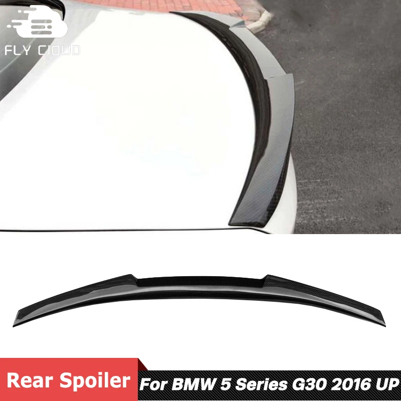 

M Style Carbon Fiber Material Trunk Spoiler Wing Rear Spoiler For BMW 5 Series G30 G38 Car Model 2016 Up
