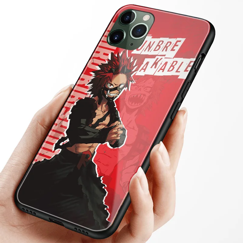 Eijiro Kirishima Boku no Hero мягкий силиконовый стеклянный чехол для телефона iPhone SE 6 6s 7 8 Plus X
