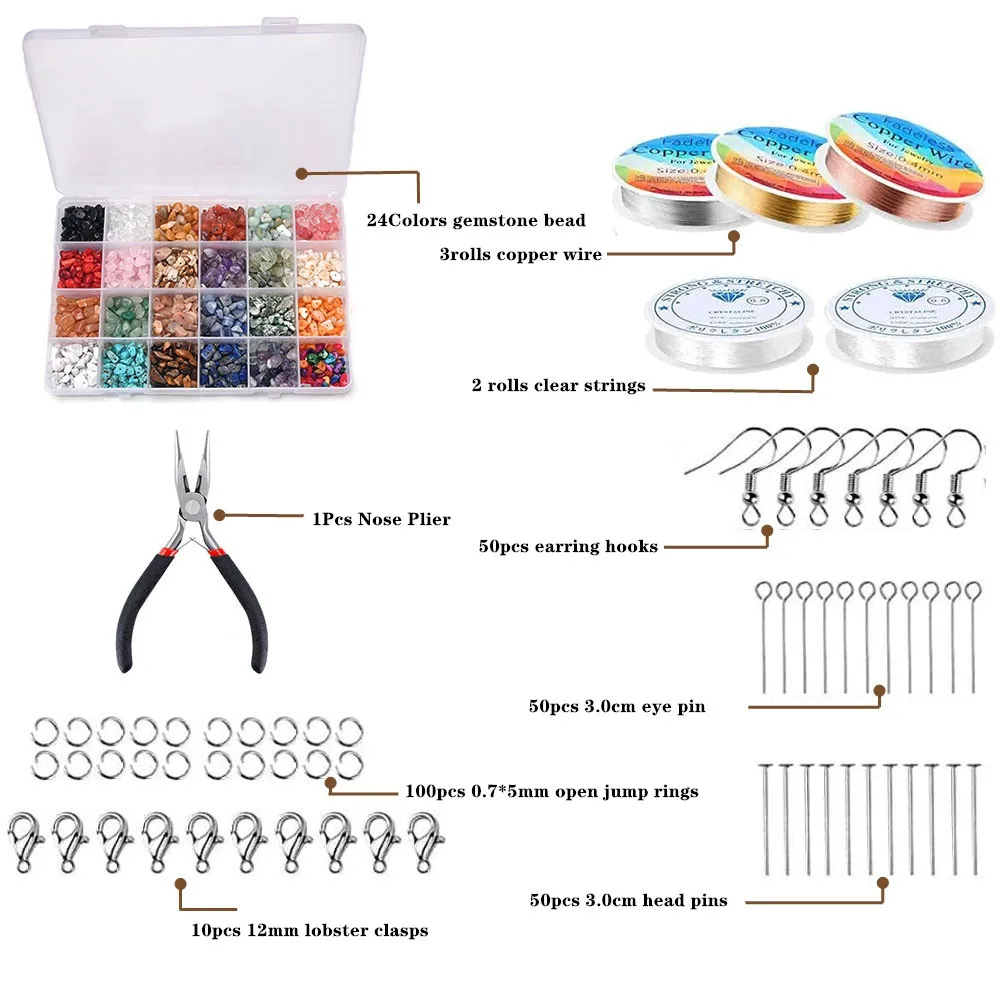 cridoz Perline per la creazione di bracciali, kit di