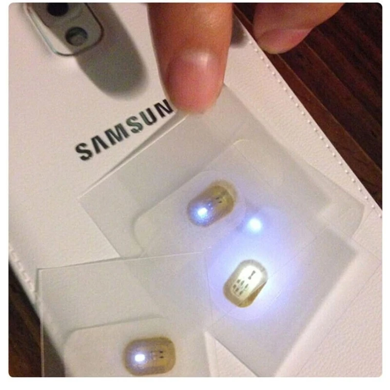 Women Art Tips Stickers DIY Phone LED Light Party Decor Tips phone led light stickers