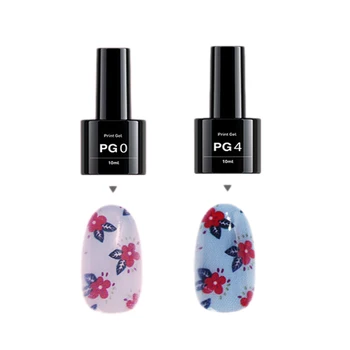 

Coated Plastic Nail Art Print Set Makeup Glue Smart Nail Machine 3D Pattern Painted Printing Supplies