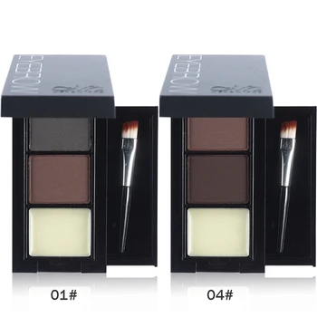 

Makeup Set Eyebrow Makeup Eyebrow Powder + Eyebrow Wax Palette Contour Bronzer Shadow with Brush Cosmetic For Women Cosmetics