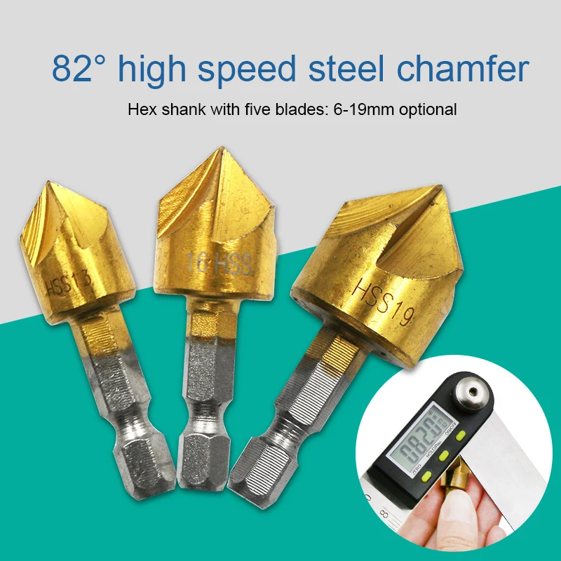 

Countersink Drill Woodworking Core Bit Wood Chamfering Cutter Chamfer 3 Size Countersink Drill Bit Woodworking Power Set