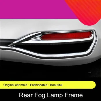 

2PCs Chrome Silver Rear Fog Light Lamp Cover Trim Bumper Frame Cover Molding For Lexus ES 200 260 300H Car Styling Accessories
