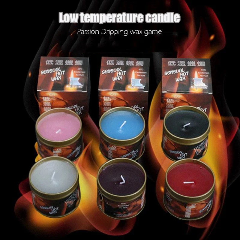 2pcs/box Low Temperature Candle SM Fun dripping wax Adult sex candles Tinplate boxed Multicolor cosmetic wax Scented candle