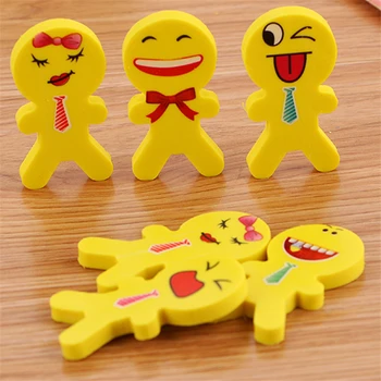 

5 Pcs Cute Cartoon Shape Rubber Eraser Student Learning Stationery for Child Creative Novelty Erasers New stationery