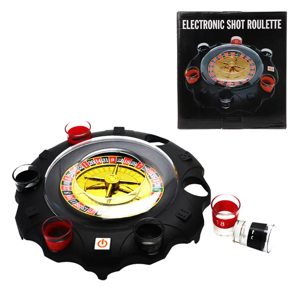 Электрический игровой проигрыватель игрушки Lucky Turntable рулетка винный проигрыватель Поворотная музыкальная игра KTV бар ночной клуб винный набор