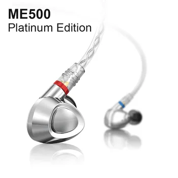 

SHANLING ME500 Platinum Edition Knowles Triple driver Hybrid Earphones HiFi In-Ear Earphones with Detachable MMCX Cable