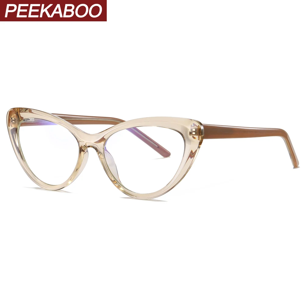 Женские прозрачные очки кошачий глаз Peekaboo tr90 аксессуары с блокировкой
