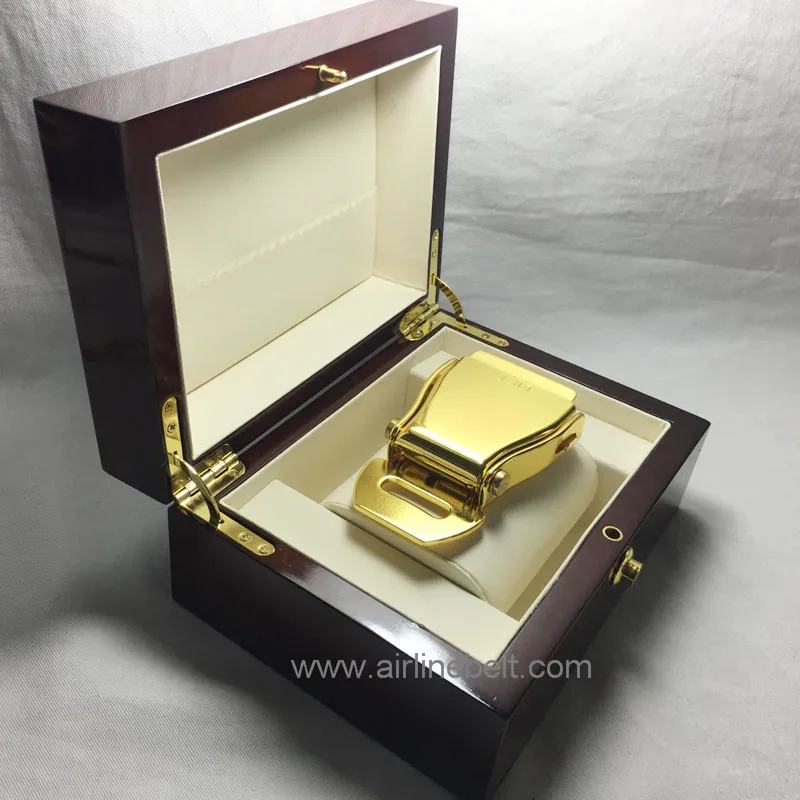 Gold airplane seat belt buckle Excellent production Advanced texture perfect gift present for aviation lover Worth collecting