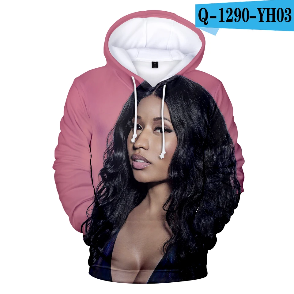 3D Лидер продаж, худи с 3d принтом Nicki Minaj, женские и мужские свитшоты, новые осенние детские пуловеры, Повседневные Удобные худи с 3D принтом Nicki Minaj для девочек - Цвет: 3D