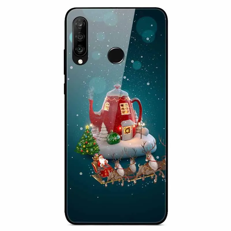 14 Рождественский чехол для huawei honor 20S 10i, закаленное стекло, жесткий чехол для телефона honor 20 Pro, чехол 20Pro, чехол для honor 10 lite - Цвет: 14