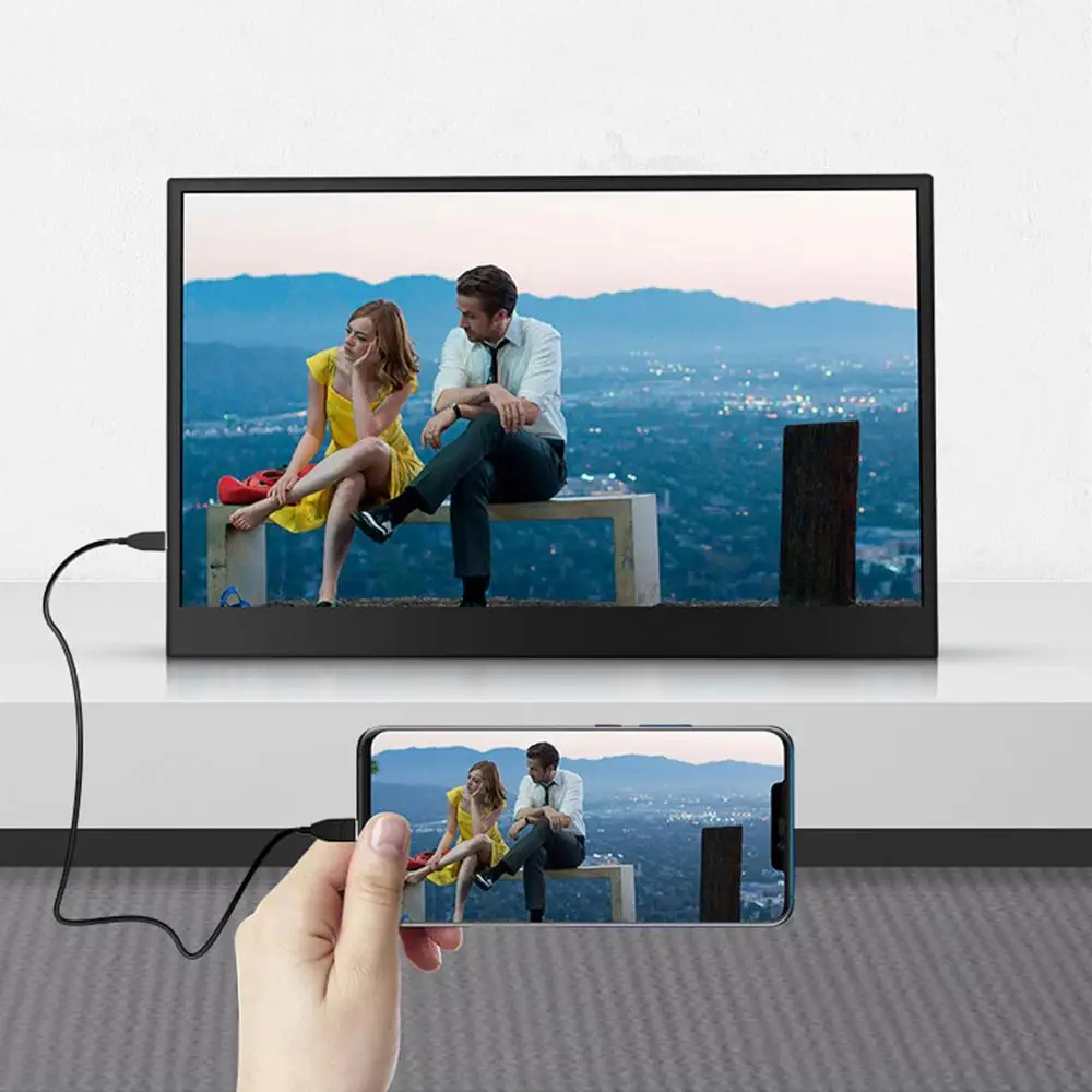 Touch HD 15.6 portable monitor 1080 IPS screen USB Type C HDMI-compatible display for PC laptop Ps4 Switch Xbox gaming monitor