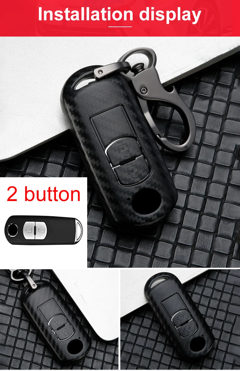 Cover chiave telecomando per MAZDA 2 3 5 6 CX-5 CX-7 velocità Miata MX5 Shell Jacket Protector - H001e0e039ce44bf48729f55e57e3907dM