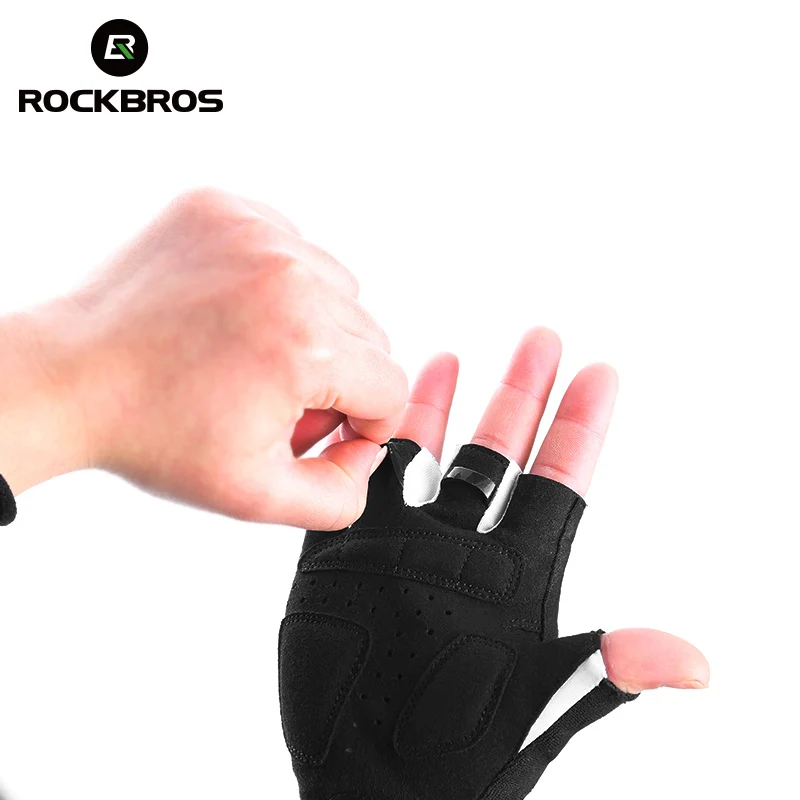 ROCKBROS велосипедные перчатки спортивные с открытыми пальцами не в наличии детские