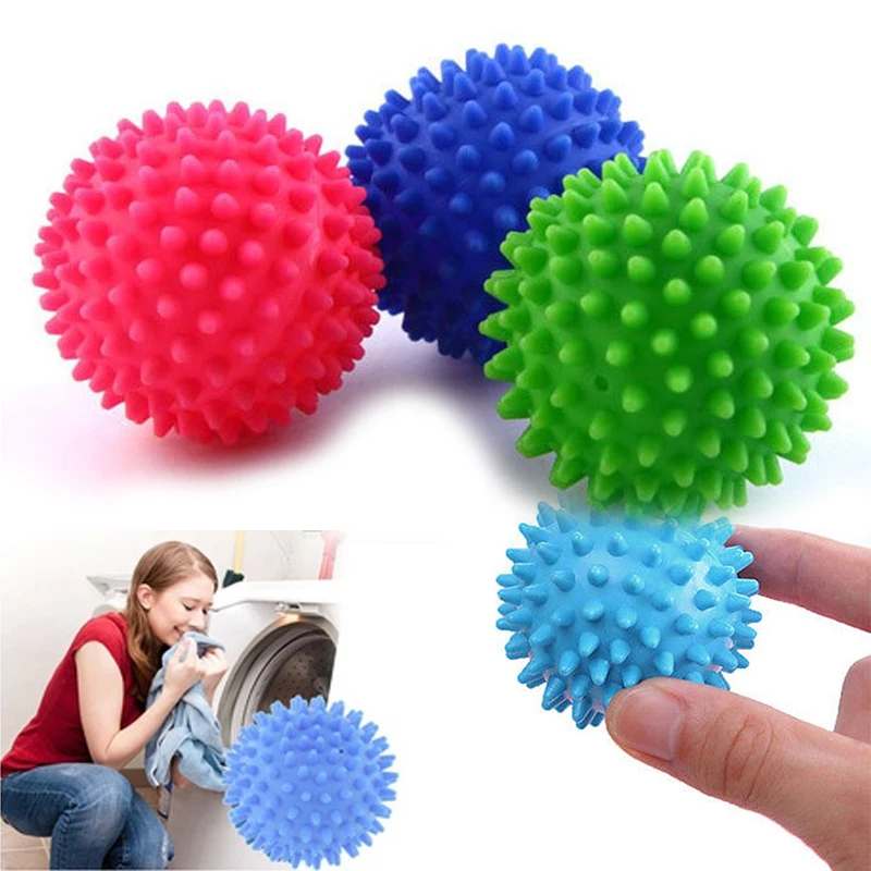 Bola de lavado de PVC para secar, Herramientas de limpieza reutilizables, lavado de ropa, Bola de tela suavizante para secado, productos de lavandería
