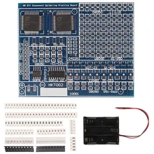 Placa de prática de solda componente smd kit de solda diy placa de treinamento de habilidade led transistor conjunto