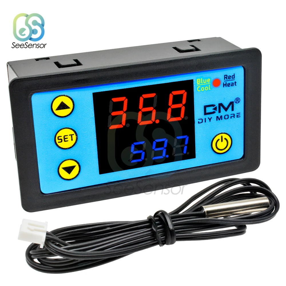 

W3231 Replace W3230 12V 24V 110V 220V LED Digital Thermostat Temperature Controller Regulator Heating Cooling Control Switch