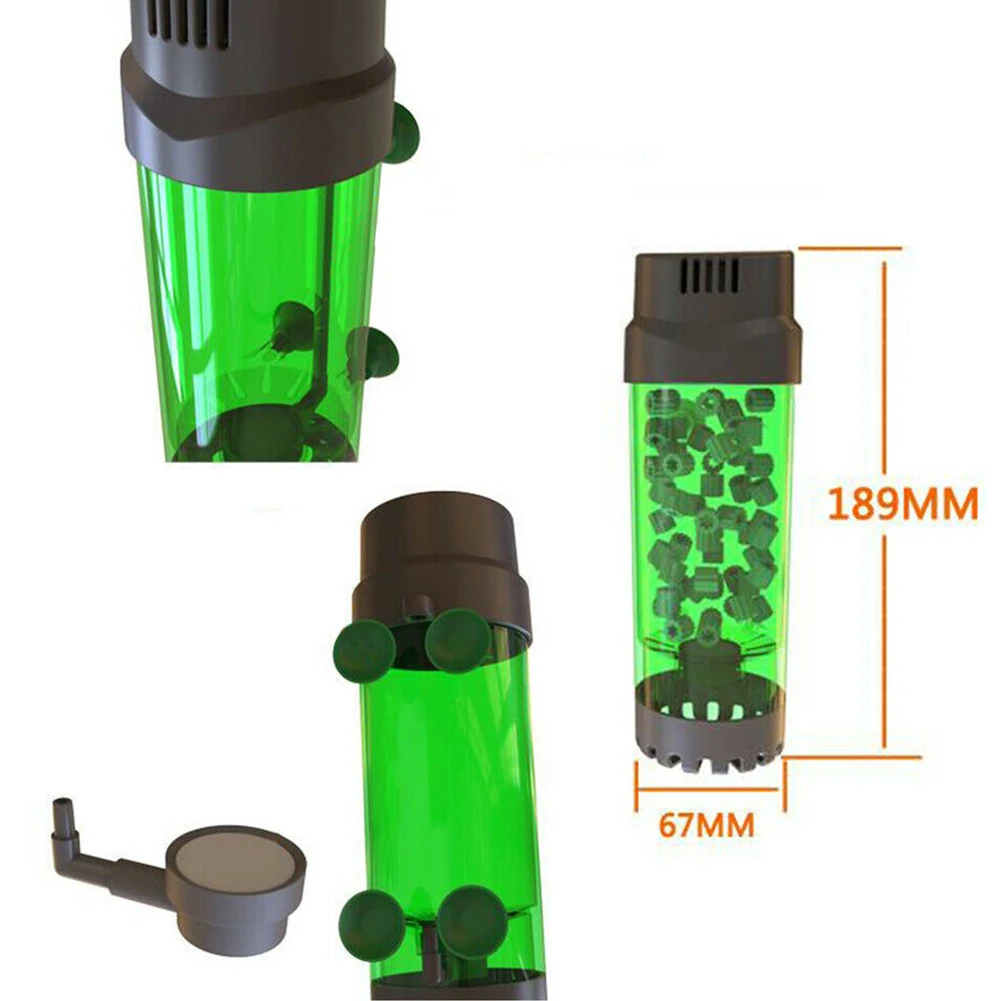 Нитрифицирующий фильтр для бактерий, воздушный насос для аквариума, Очищающий воду, мини увеличение кислорода, для дома, долговечный, практичный, для очистки аквариума