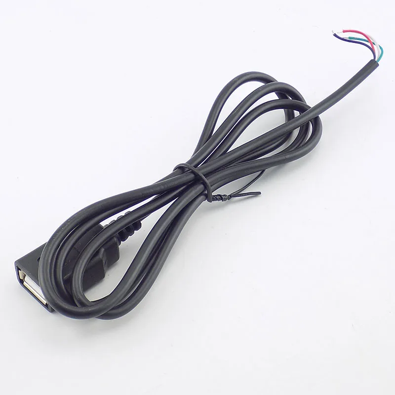 0,3/1/2 M микро-флеш-накопитель USB с гнездовым одна осветительная головка, 4 контактный провод кабель для передачи данных Шнур питания зарядное устройство для ПК Разъем DIY G16