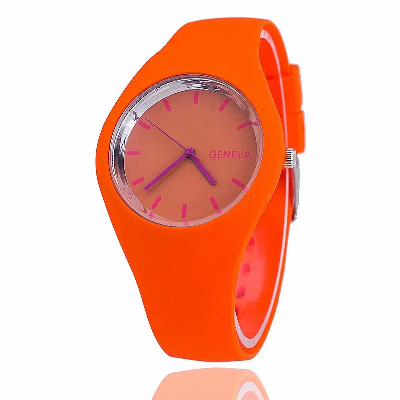 Casual simple style Jelly quartz-watch Silicone Strap ladies bracelet watch Perfect Gift watches for women Relojes hombre 2021