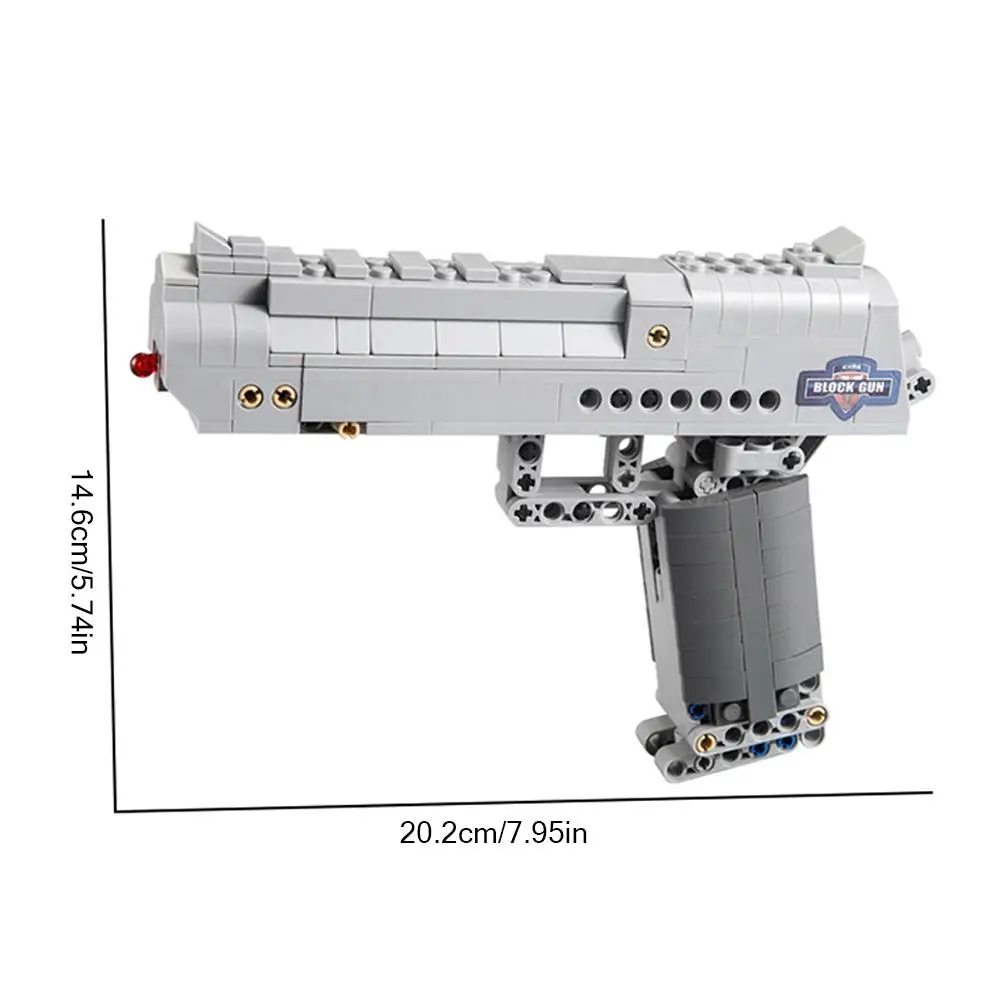 660 шт сборные строительные блоки игрушки оружие пустынный Орел и 98K MP5 M4A1 P90 AK-47 M1887 пистолет пластиковая модель для детей - Цвет: 307pcs Desert Eagle